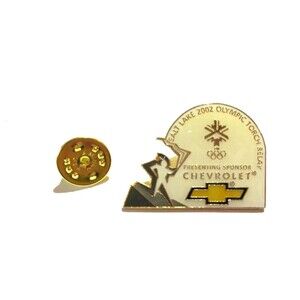 2002 Salt Lake City Olympics Torch Relay Chevrolet Chevy Pin Badge